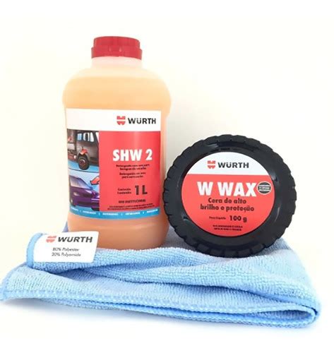 Cera Cristalizadora W Wax Wurth Shampoo Automotivo Shw L Frete Gr Tis