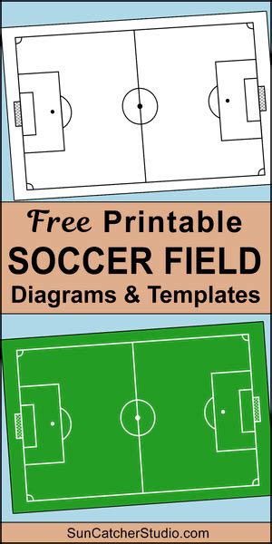 Printable Soccer Field Diagrams Templates Diy Projects Patterns