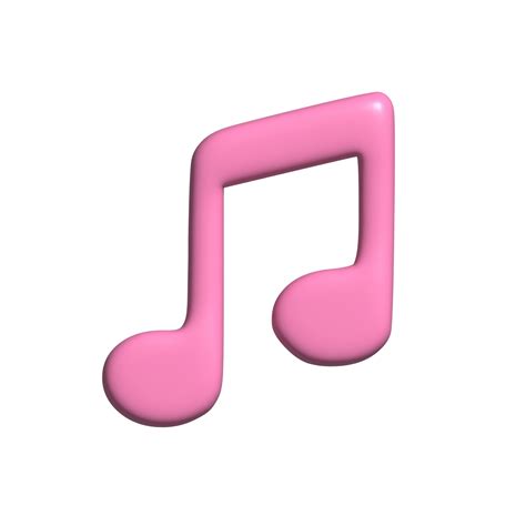 Music Icon Pink 3d Render 22287314 Png