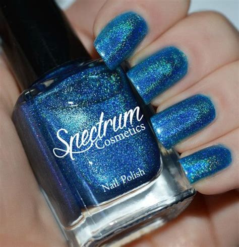 Over The River Linear Holographic Blue Nail Polish Etsy