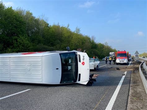 POL VDMZ Alzey Vollsperrung Bei Verkehrsunfall A 63 Mit