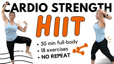 Cardio Strength Hiit Workout For Total Body Conditioning Youtube