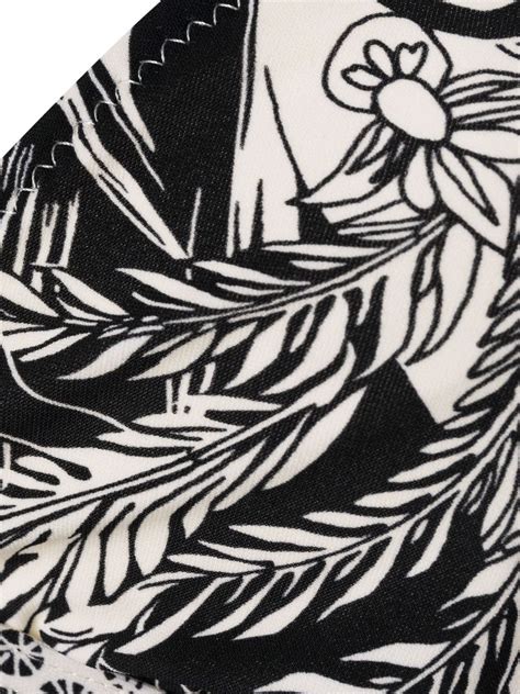 Tory Burch Botanical Print Tie Fastening Bikini Top Farfetch
