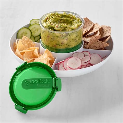 Casabella Guaclock Guacamole Storage Container With Chip Bowl