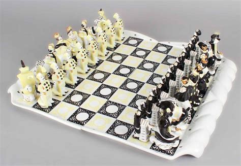 Porcelain chess set | Raresy art gallery