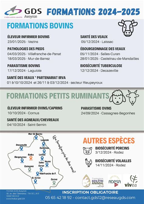 FODSA GDS12 Formations Du GDS Aveyron 2024 2025