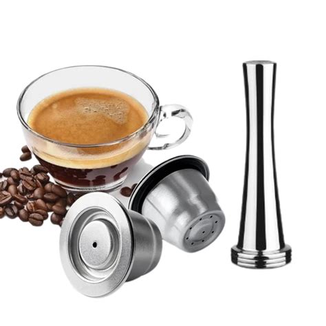 02 Cápsulas de Café Reutilizável Inox Recarregável para Nespresso 1