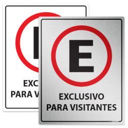 Placa De Estacionamento Para Visitantes Afixgraf