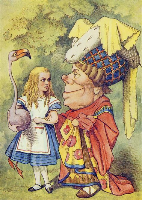 Alice with the Duchess illustration from Alice in Wonderland by Lewis ...