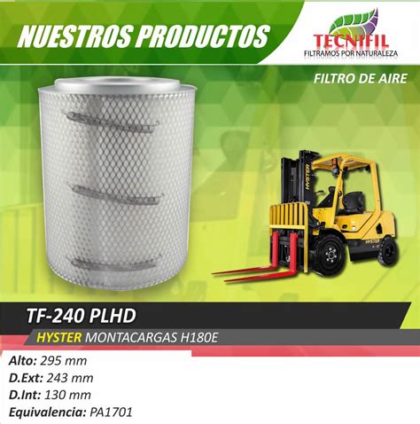 TF 240PLHD Filtros Vehículos Agro Industria Tecnifil