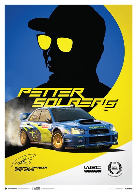 Subaru Impreza Wrc 2003 Petter Solberg Poster Sklepklasykamipl