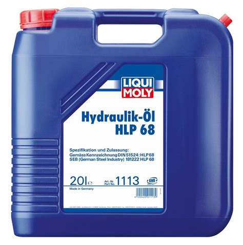 Купить Liqui Moly Hydraulikoil HLP 68 артикул 1113 1115: Минеральное ...