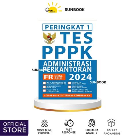 Jual Buku Peringkat 1 Tes PPPK Administrasi Perkantoran 2024 Sesuai FR