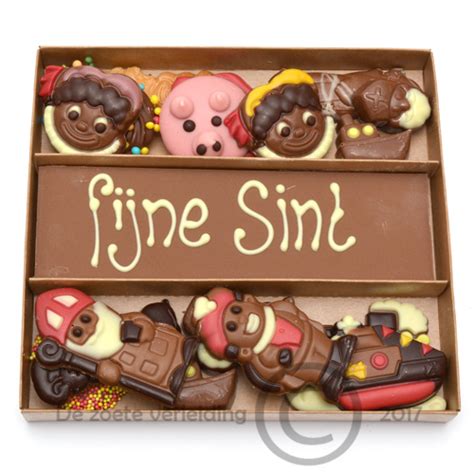 Fijne Sint Chocolade Drieluik Bonbons Chocolade Barendrecht