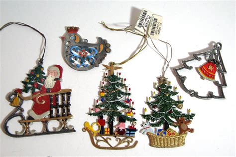 Vintage Metal Christmas Tree Ornaments Etsy Metal Christmas Tree