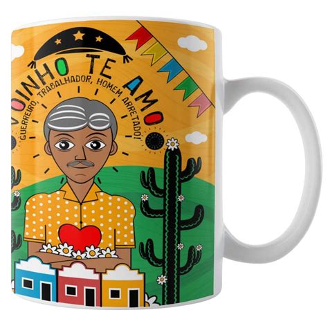 Caneca Amo Meu Nordeste Vôinho te Amo Modelo 02