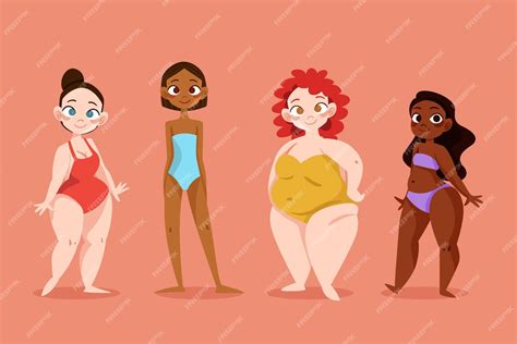 Free Vector Flat Hand Drawn Types Of Female Body Shapes