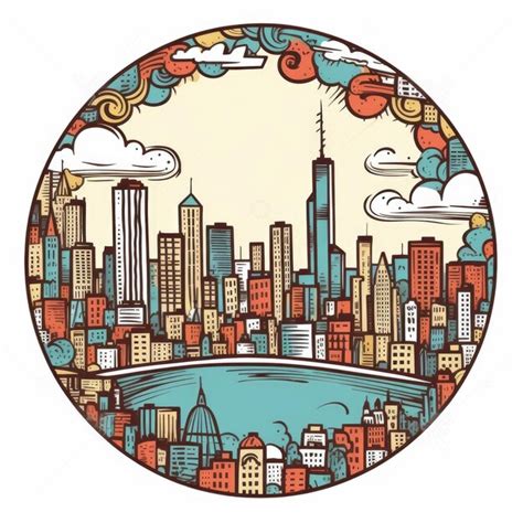 Premium Ai Image A Circle Shape Frame With Center Space Of Chicago