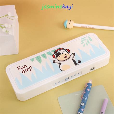 Jual Tempat Pensil Anak Aesthetic Transparan Serbaguna Kotak Tepak