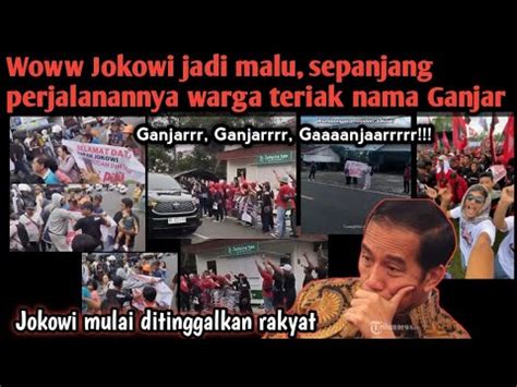 Jadi Malu Kunker Jokowi Disambut Teriakan Nama Ganjar Sepanjang