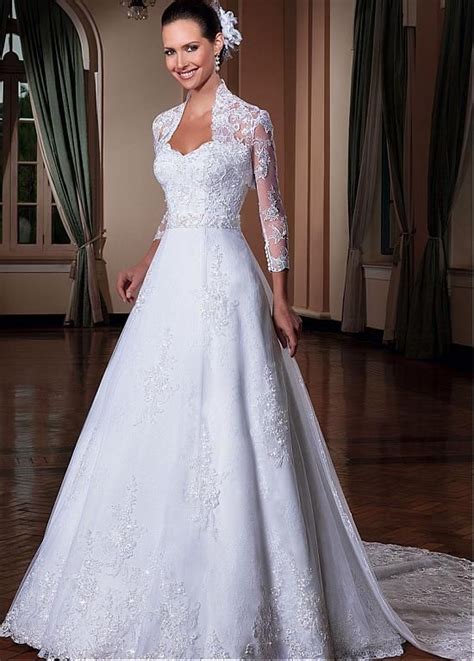 Wedding Gown Queen Anne Neckline Wedding