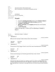 THEO 104 Quiz 5 Introduction To The Study Of Humanity And Sin Docx