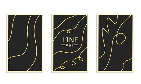 Set Wall Art Minimalism Abstract Line Art 16773397 Vector Art At Vecteezy