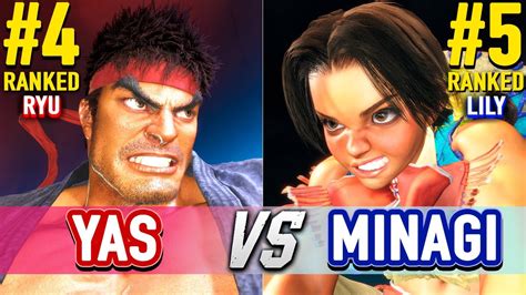 SF6 YAS 4 Ranked Ryu Vs MINAGI 5 Ranked Lily Street Fighter 6