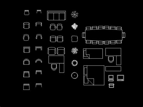 Mobilier De Bureau Dans Autocad En Dwg Ko Biblioth Que Cao