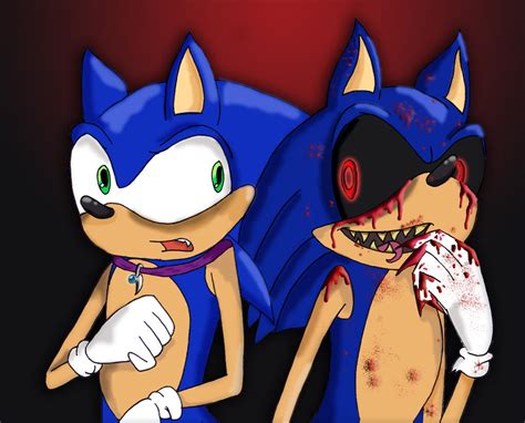 Sonic Vs Sonic Exe By Piddies0709 On Deviantart