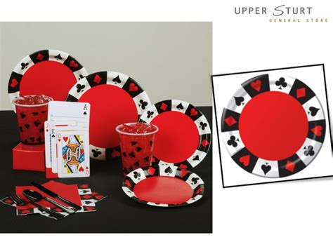 Card Night Dinner Plates 8 Pack Upper Sturt General Store