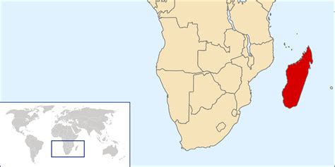 Madagascar Detailed Location Map Detailed Location Map Of Madagascar