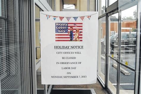 Offices Closing For Labor Day Newberry Observer