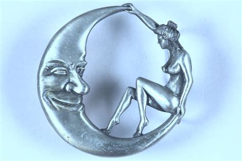 D Moon Woman Belt Buckle Made In Usa By Bergamot Belt Buckles