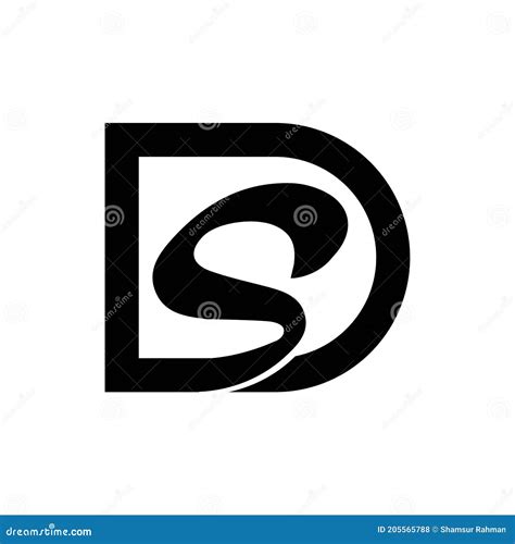 Modelo De Design De Vetor De Logotipo Da Letra Inicial Ds Ou Do