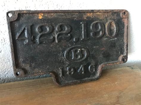 Number Plate Locomotive Cast Iron Catawiki