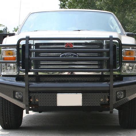 Fab Fours® Ford F 250 2011 Black Steel Full Width Black Front Hd