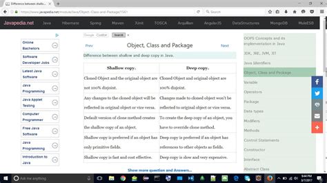 Difference Between Shallow And Deep Copy In Java Youtube