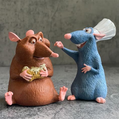 Rare Disney Pixar Ratatouille Remy Emile Edible Pvc Figures