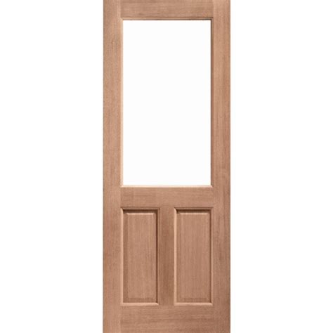 Lpd 2xg 2 Panel Victorian Unfinished Natural Hardwood 1 Light Unglazed External Front Door Mandt