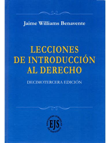 Lecciones De Introducci N Al Derecho