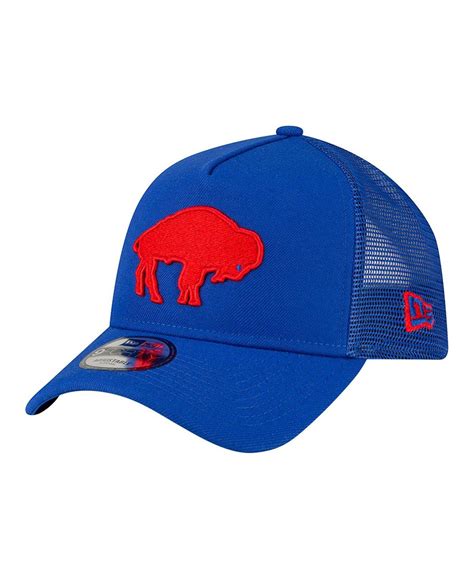 KTZ Royal Buffalo Bills Throwback Logo A-frame Trucker 9forty ...