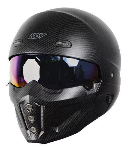 Capacete Para Moto Modular Kov Spectrum Preto Fosco Tamanho M