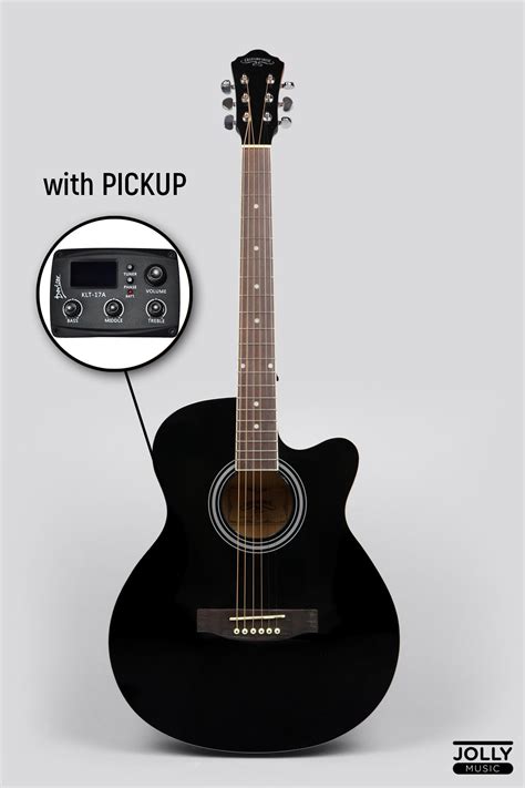 Caravan HS-4010 EQ Acoustic Guitar with FREE Gigbag - Black – Jolly Music