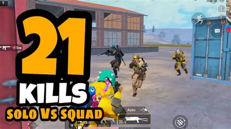 21 KILLS SOLO VS SQUAD BEST GAMEPLAY NJR GAMING PUBG MOBILE