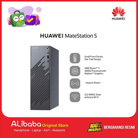 Jual HUAWEI MateStation S Ryzen 5 4600G 8GB DDR4 256GB SSD Shopee