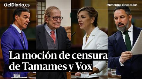 Resumen de la moción de censura de Tamames y Vox contra el Gobierno