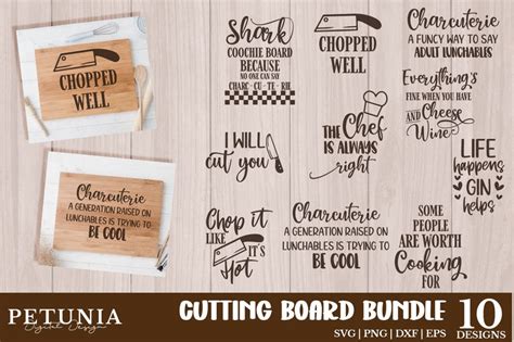 Cutting Board Svg Bundle Funny Kitchen Svg So Fontsy