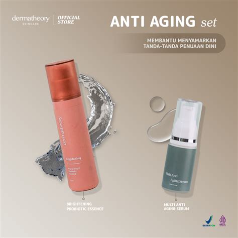 Jual Dermatheory Anti Aging Set Shopee Indonesia