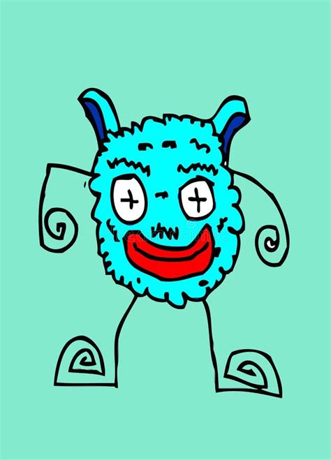 Monstro Bonitos Dos Desenhos Animados Ilustra O Stock Ilustra O De